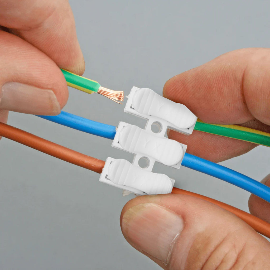 Self Locking Quick Splice Wire Terminals Easy Electrical Connectors ~ 5644