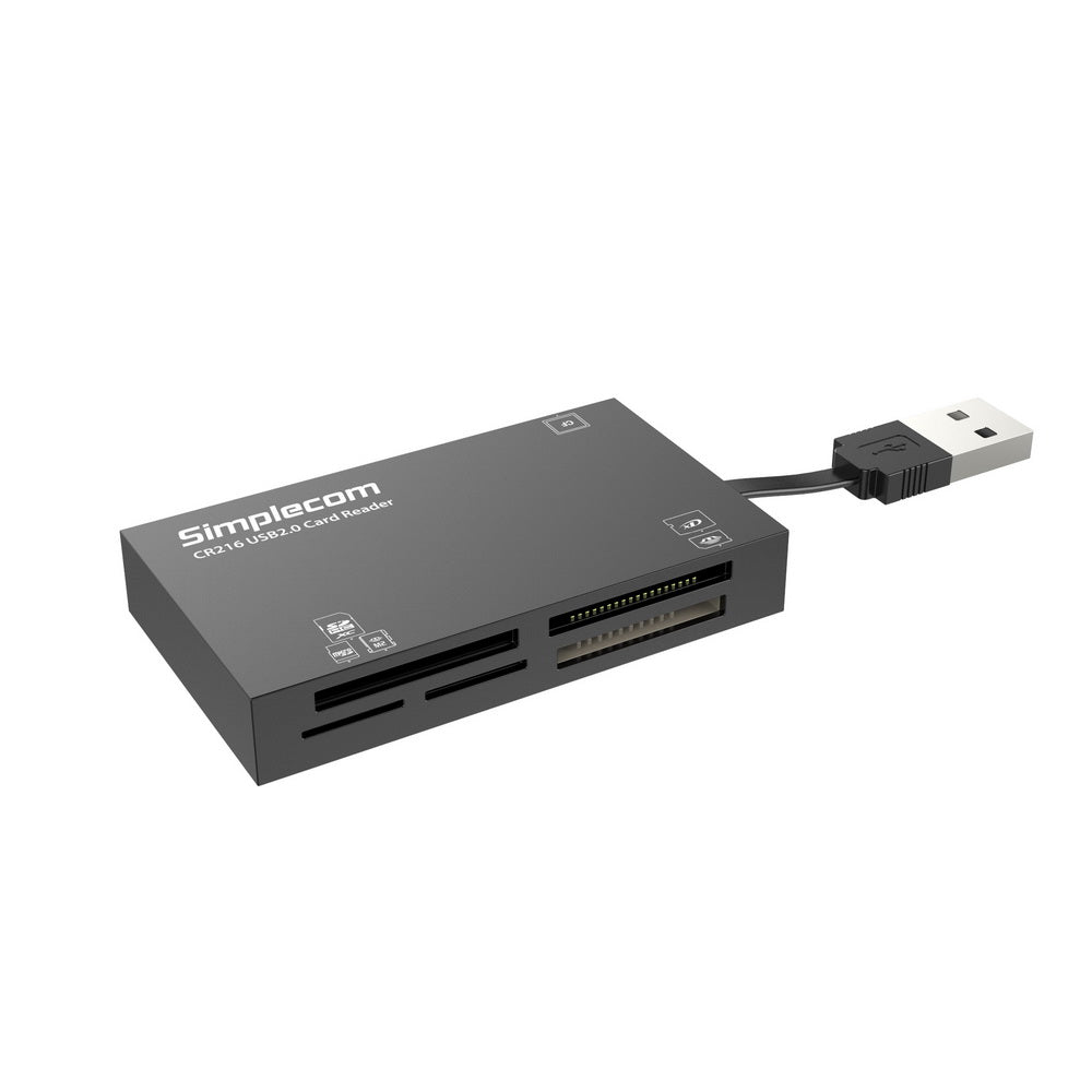 NNEDSZ CR216 USB 2.0 All in One Memory Card Reader 6 Slot for MS M2 CF XD Micro SD HC SDXC Black
